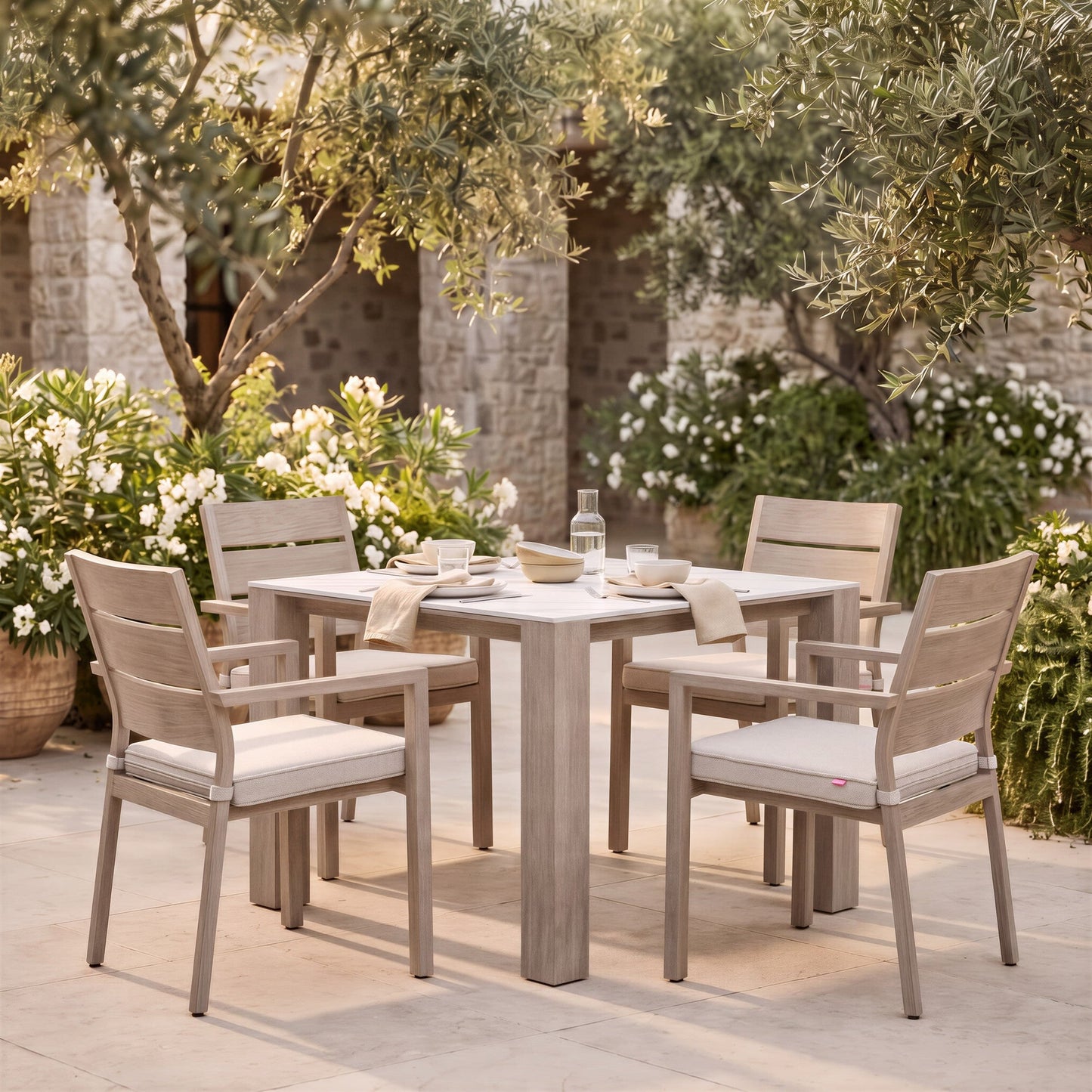 Leilani Square Dining Table (42") White