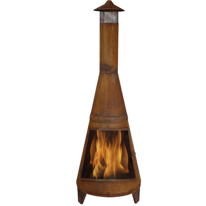 Sunnydaze 70" Chiminea Outdoor Fireplace