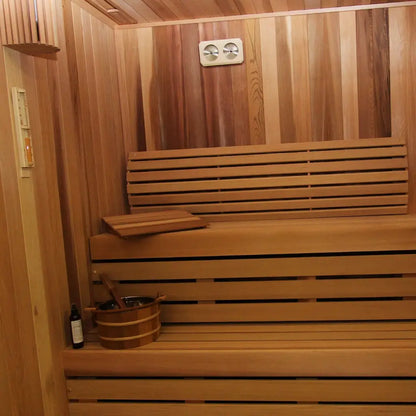 Custom Indoor Sauna Room - 8' x 8' x 8' - Finnish Sauna Builders