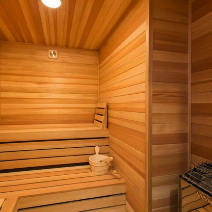 Carbon Smart Saunas - 6' x 10' x 8' - by Finnish Sauna Builders