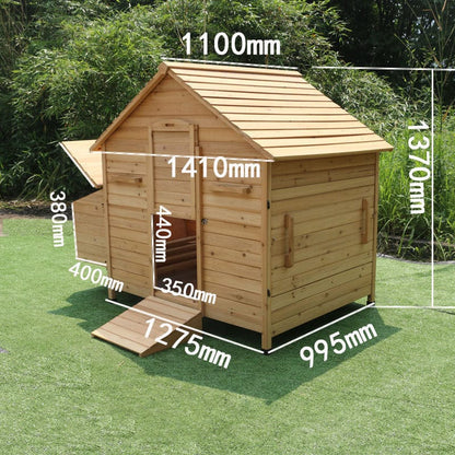 Wooden Chicken Coop with egg case house
