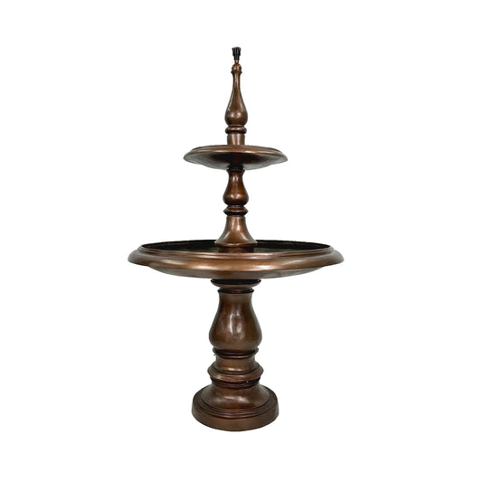 Contemporary Two-Tier Bronze Fountain