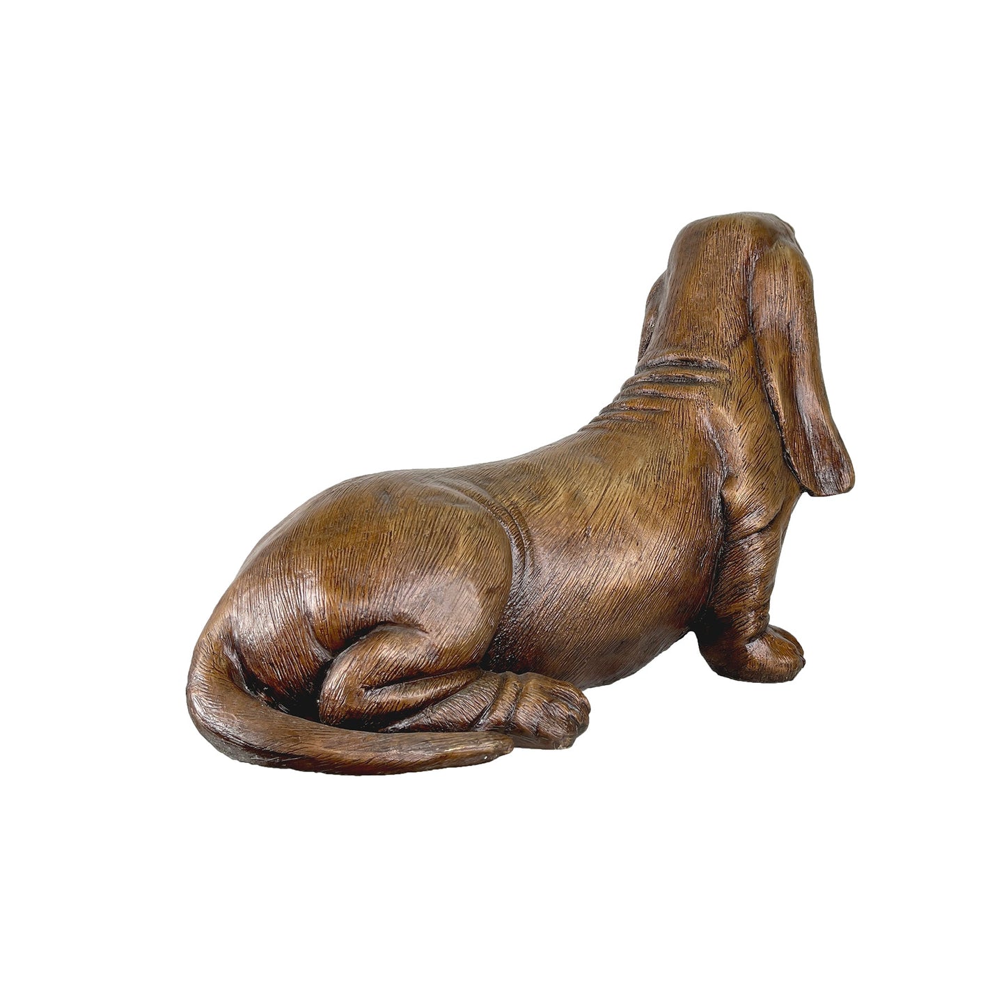 Basset Hound Dog Bronze Statue
