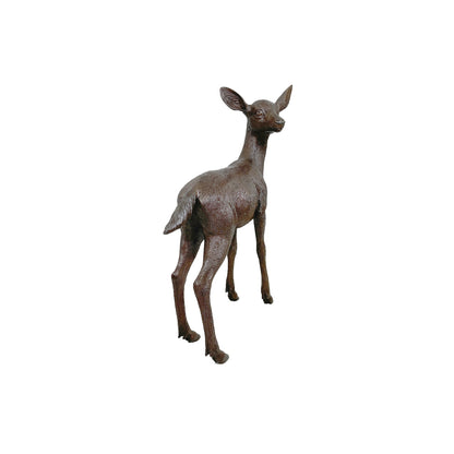 Fawn Bronze Statue - Alice