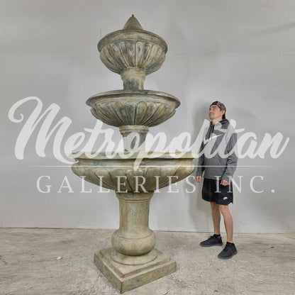 Three Tier Traditional Bronze Fountain