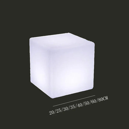 Luminous Cube Lamp Lawn Solar LED Outdoor Lighting Non Solar Lamp Outdoor Garden Decoration Outdoor Courtyard Light