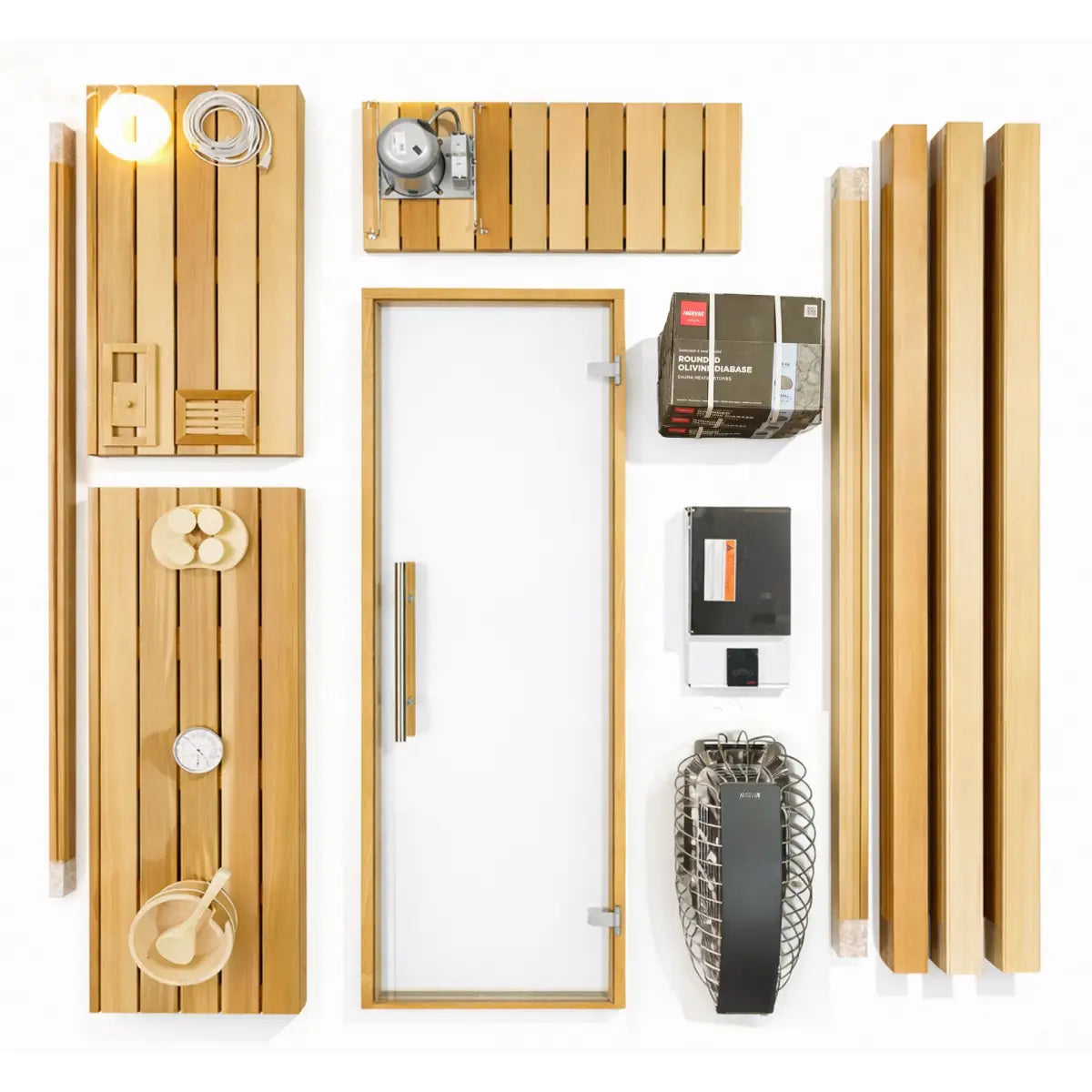 Custom Indoor Sauna Room - 8' x 8' x 8' - Finnish Sauna Builders
