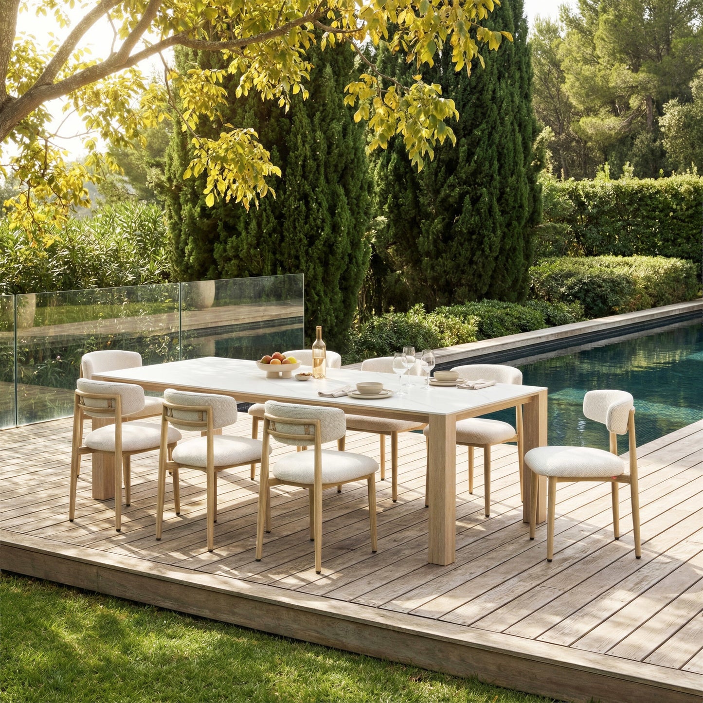 Leilani Rectangular Dining Table White