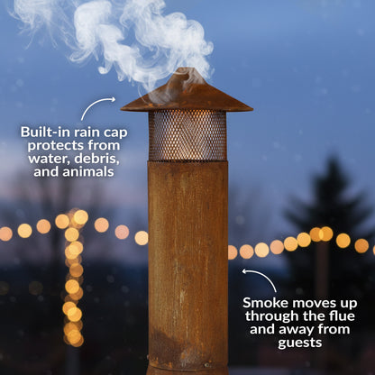 Sunnydaze 70" Chiminea Outdoor Fireplace