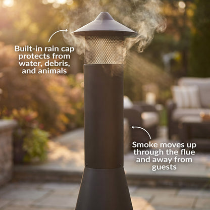Sunnydaze 70" Chiminea Outdoor Fireplace