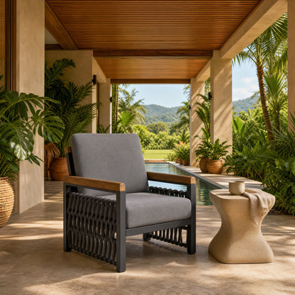 Naru Accent Chair Gray