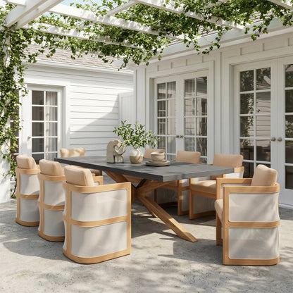 Suan Rectangular Dining Table Gray