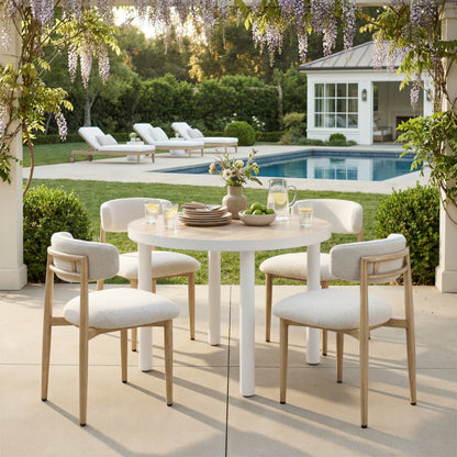 Bege Dining Chair White