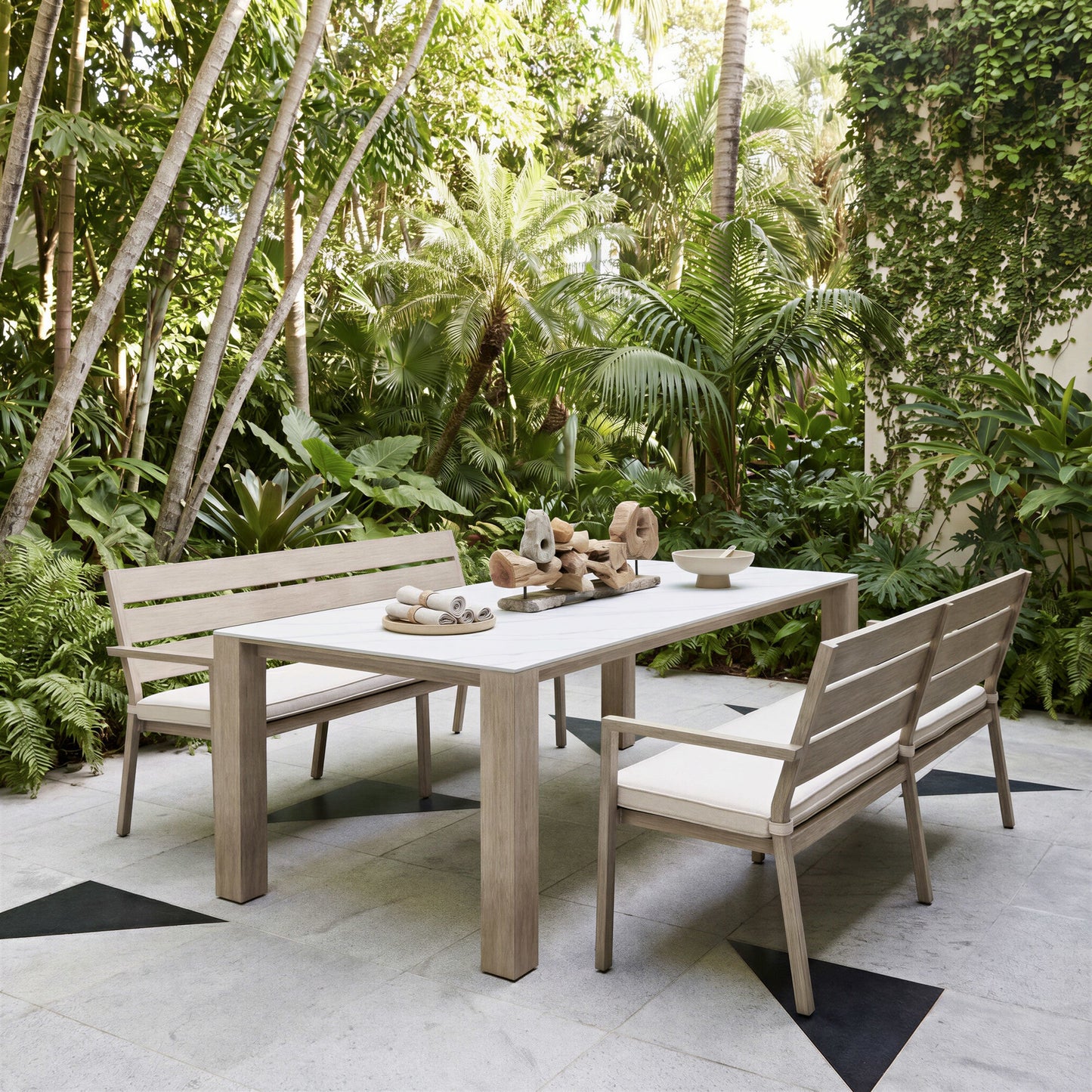 Leilani Rectangular Dining Table White