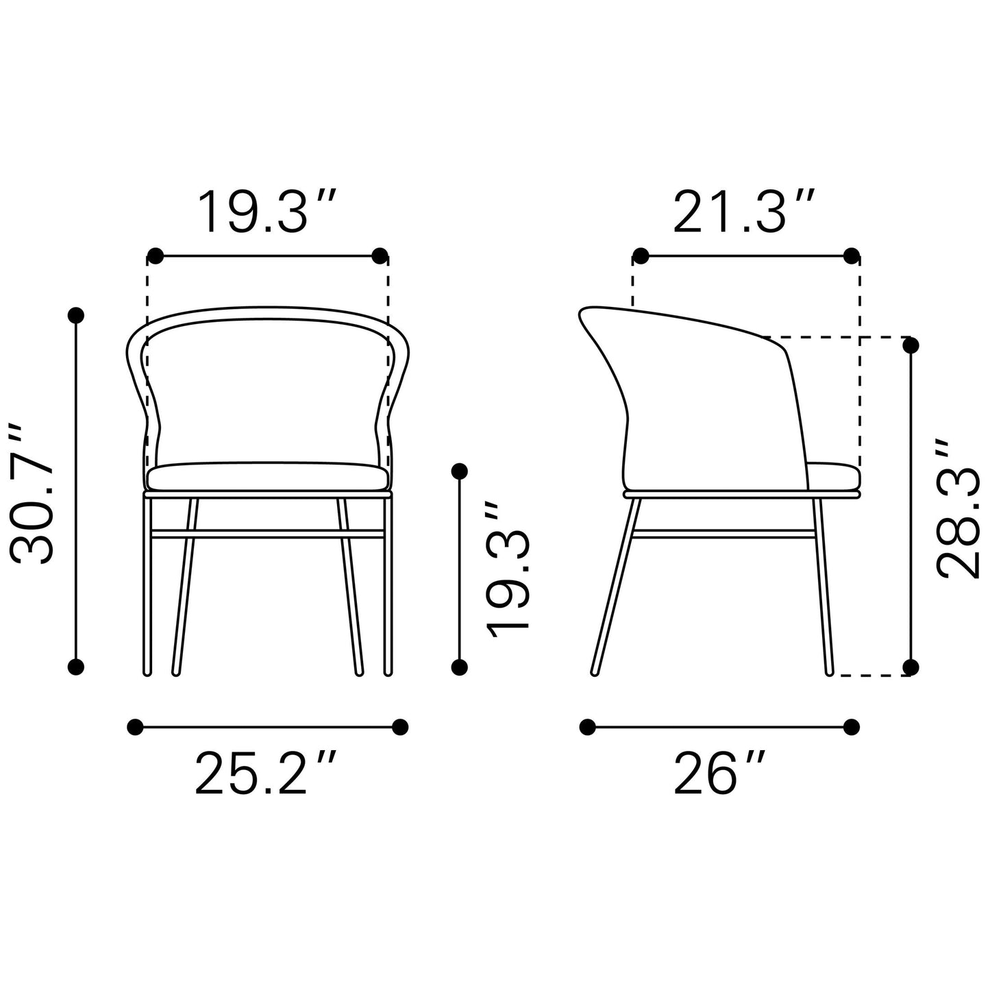 Freycinet Dining Chair (Set of 2) Natural