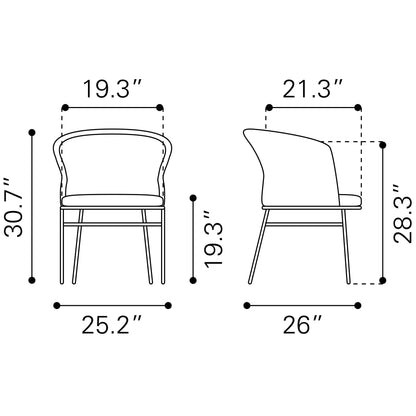 Freycinet Dining Chair (Set of 2) Natural