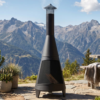 Sunnydaze 70" Chiminea Outdoor Fireplace